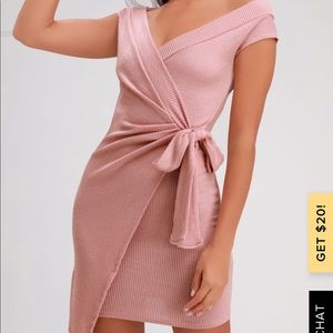 Lulu's Dresses - Lulus pink wrap dress Lulu's Dresses - Lulus pink wrap dress